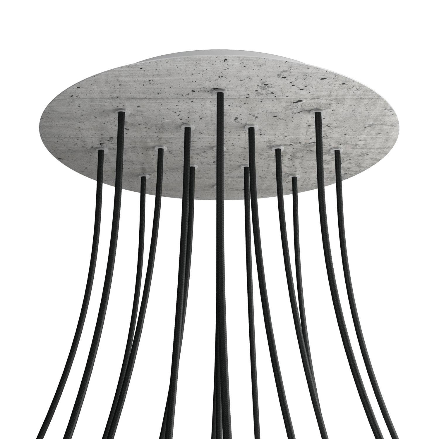 Round XXL Rose-One 15-hole ceiling rose kit, 400 mm Cover