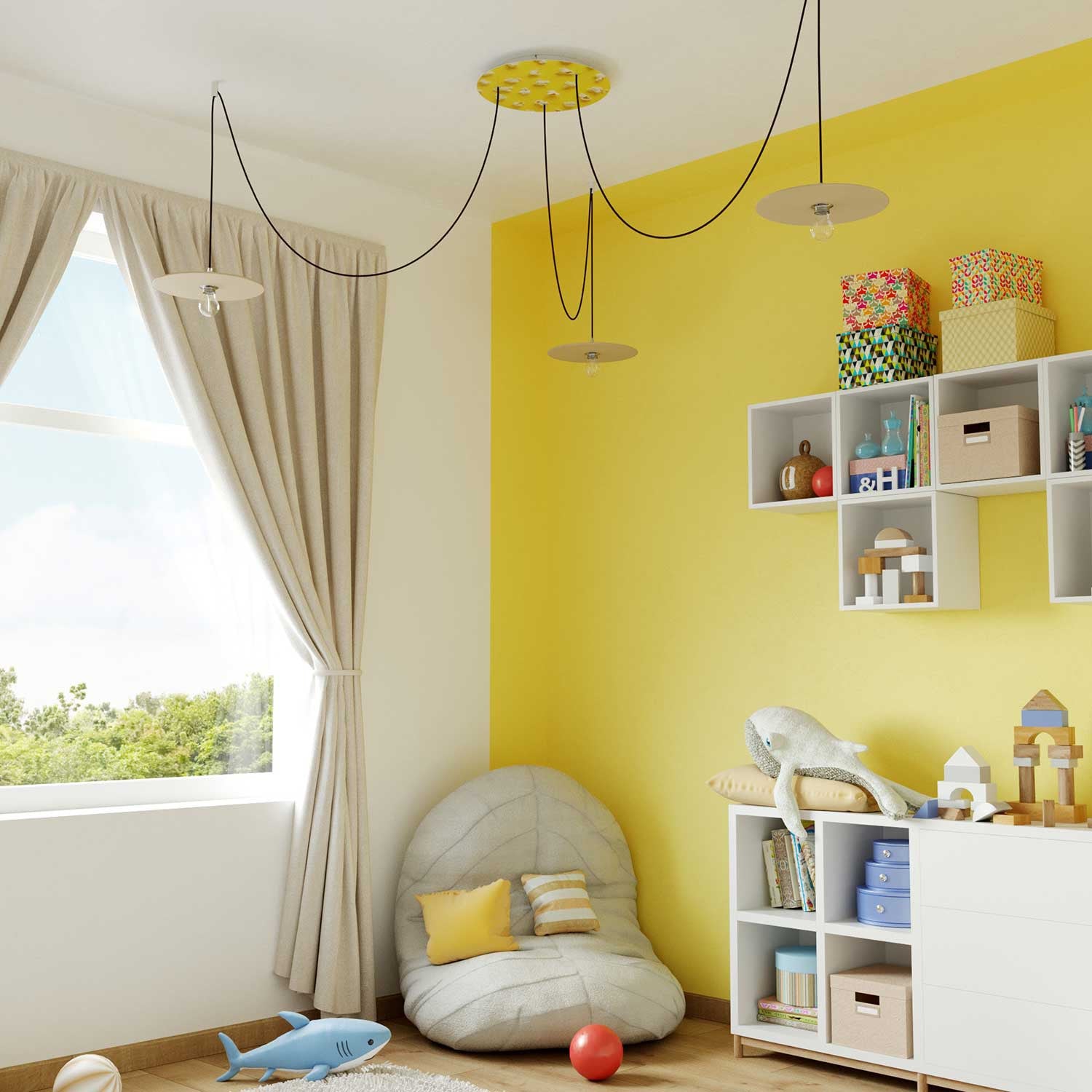 Florão Rose-One XXL com 3 furos centrais e 4 laterais 400 mm