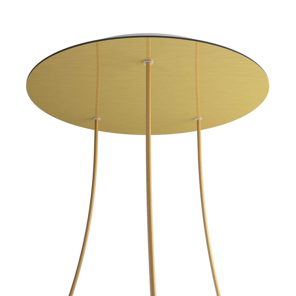 Round XXL Rose-One 3-hole ceiling rose kit, 400 mm Cover