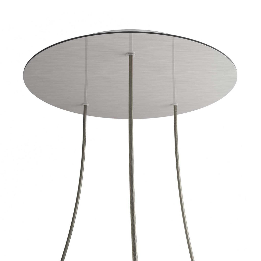 Round XXL Rose-One 3-hole ceiling rose kit, 400 mm Cover