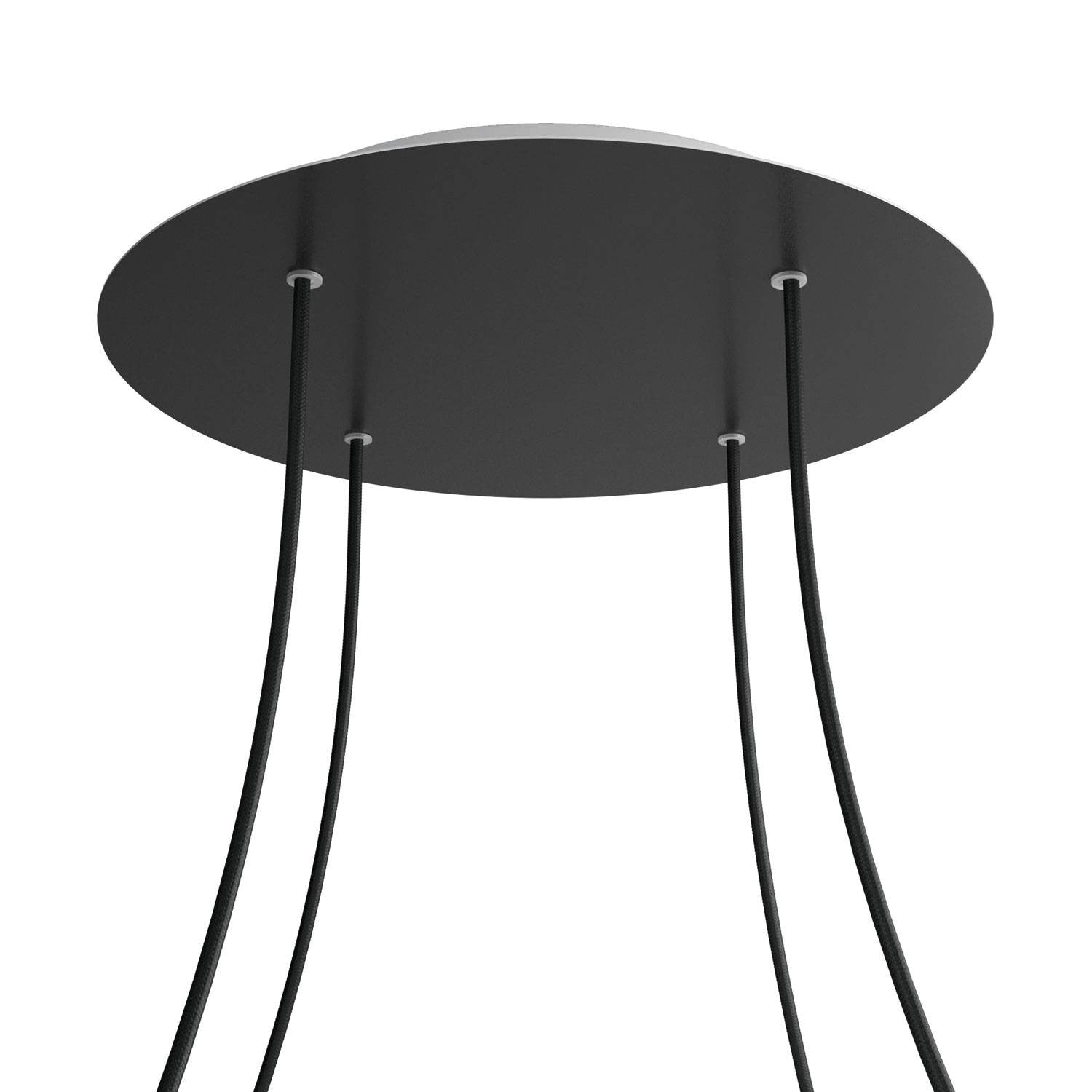 Round XXL Rose-One 4-hole ceiling rose kit, 400 mm Cover