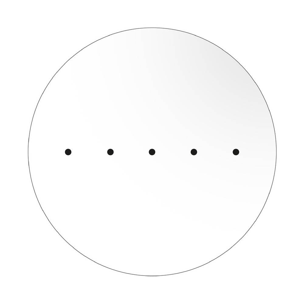 Florão Rose-One XXL com 5 furos em linha e 4 laterais 400 mm