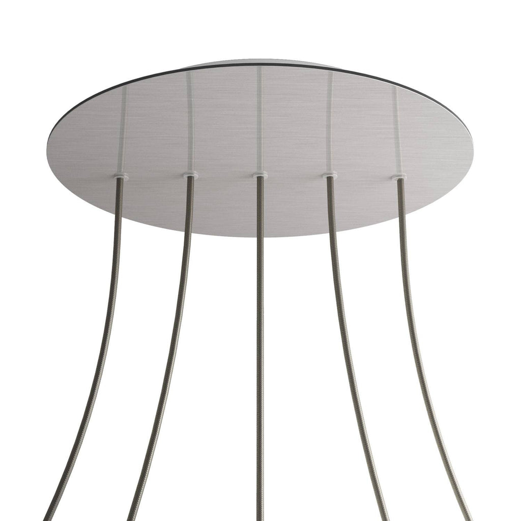 Round XXL Rose-One 5 in-line holes ceiling rose kit, 400 mm Cover