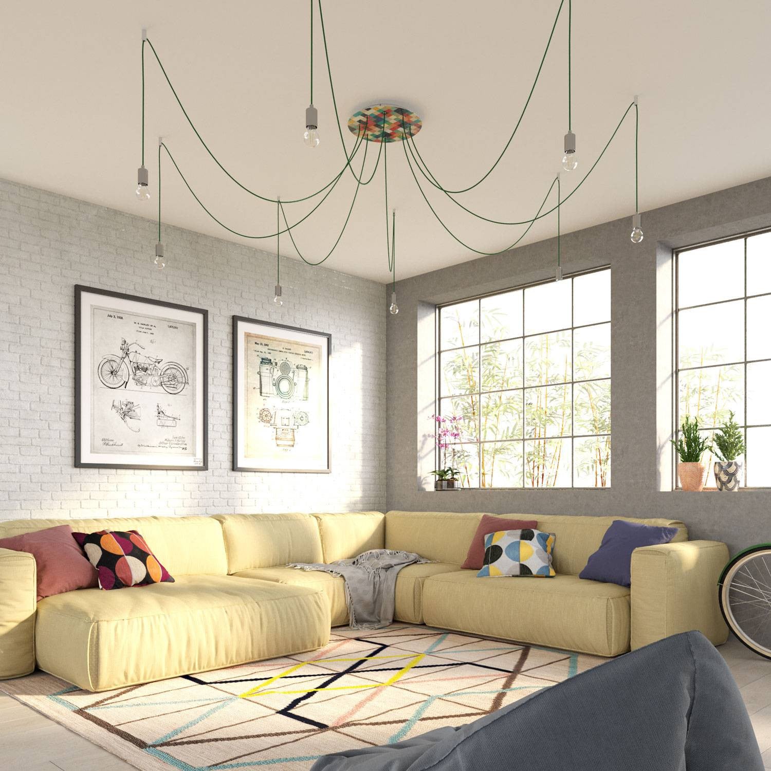 Florão Rose-One XXL com 8 furos centrais e 4 laterais 400 mm