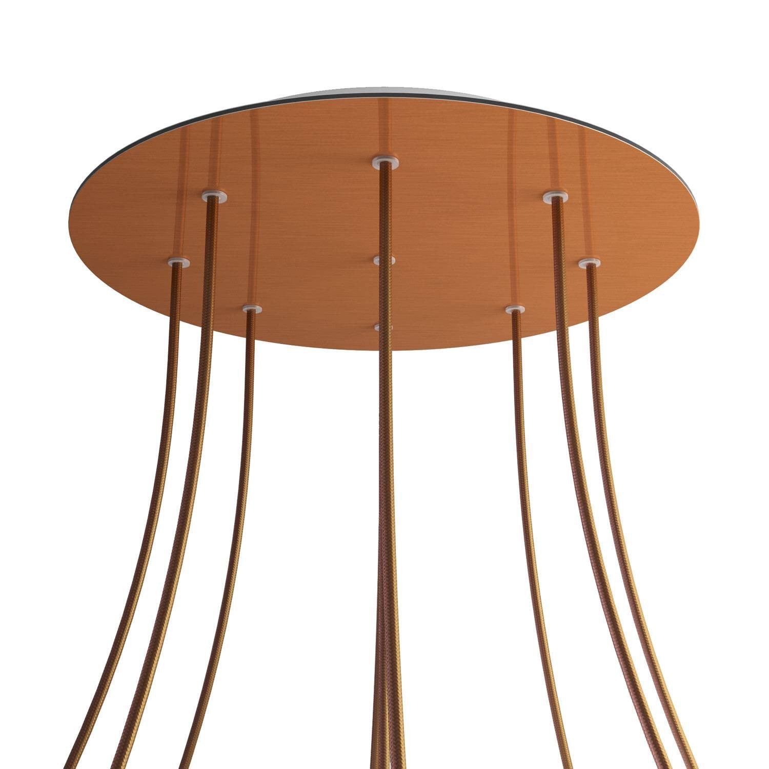 Round XXL Rose-One 9-hole ceiling rose kit, 400 mm Cover