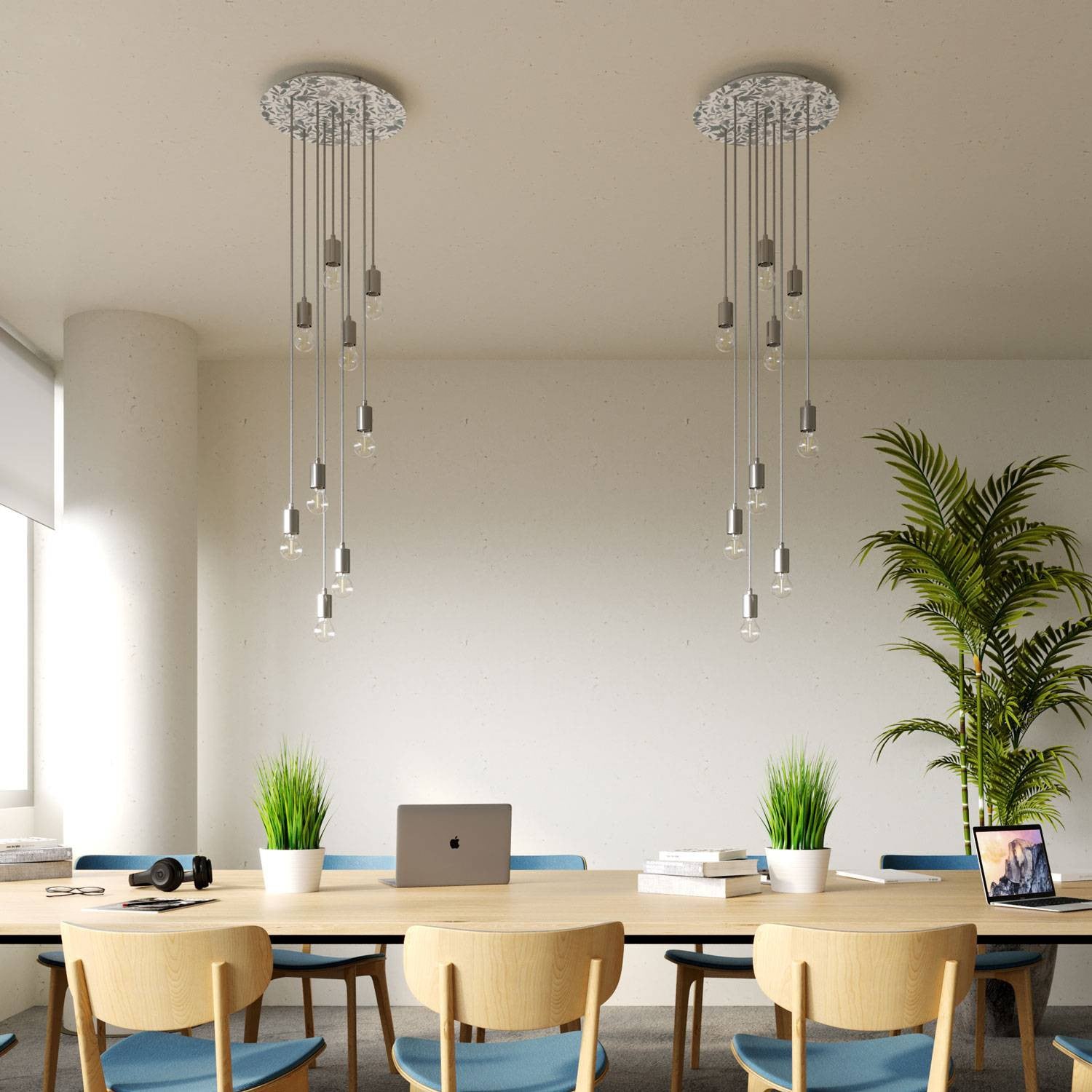 Florão Rose-One XXL com 9 furos em forma de X e 4 laterais 400 mm