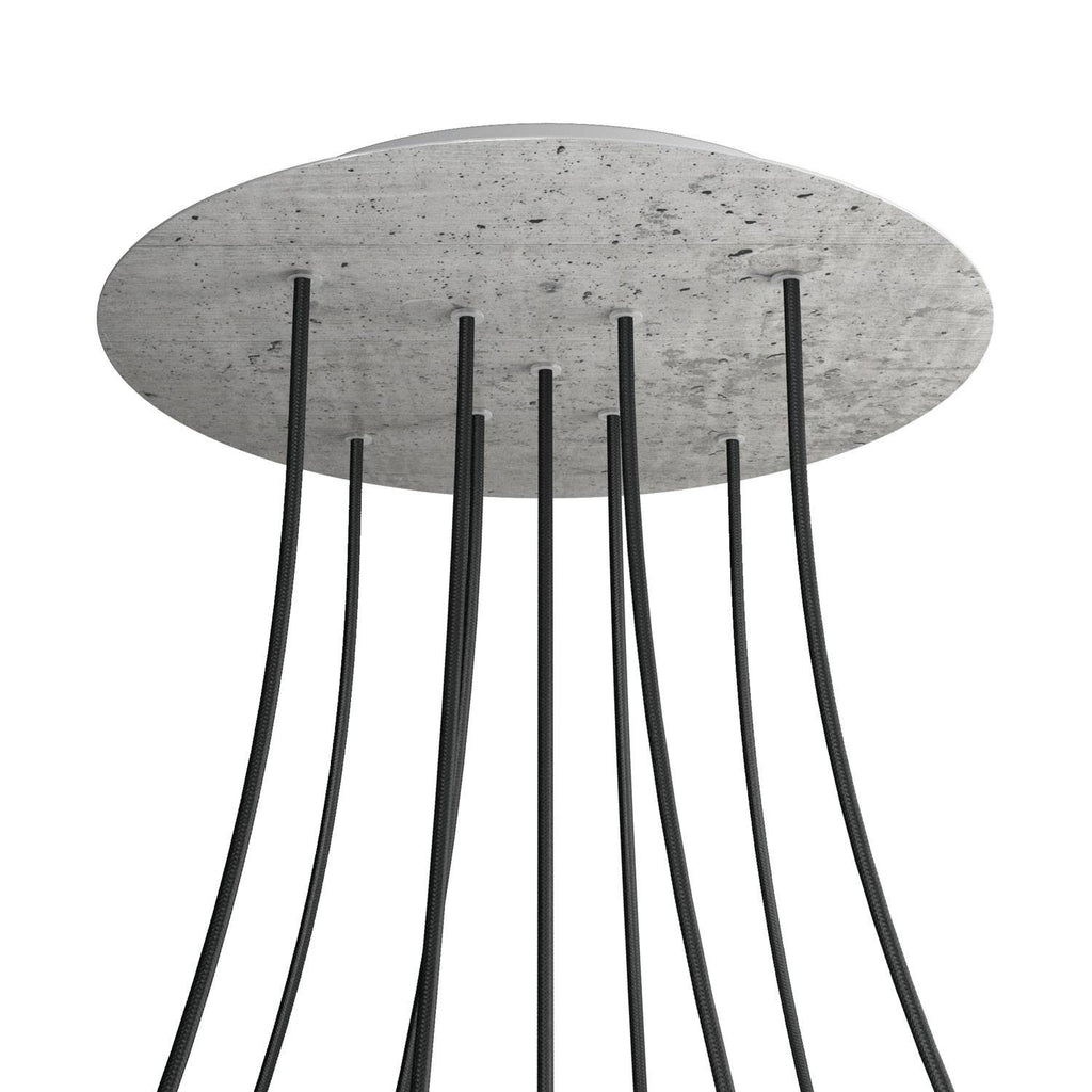 Round XXL Rose-One 9 X-shaped holes ceiling rose kit, 400 mm Cover
