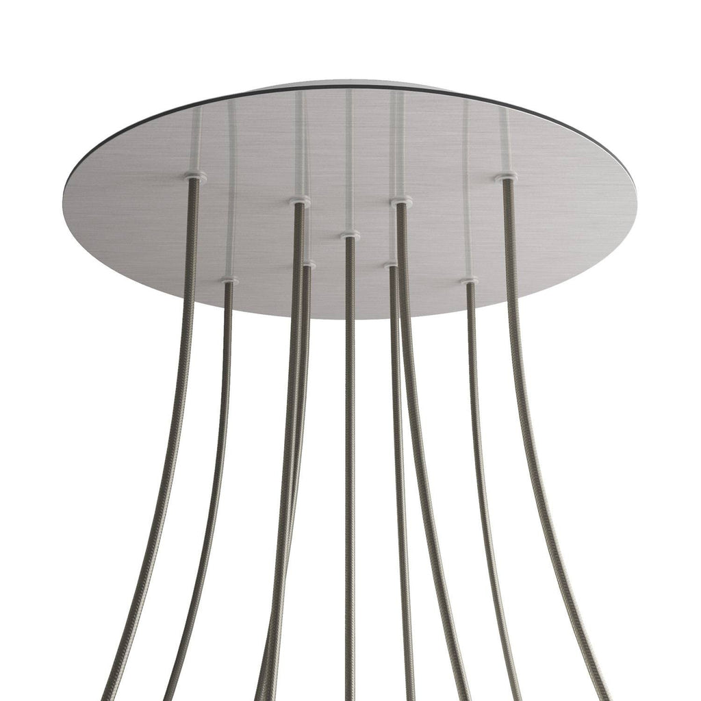 Round XXL Rose-One 9 X-shaped holes ceiling rose kit, 400 mm Cover