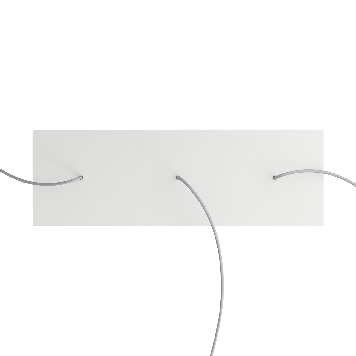 Kit de rosácea de teto retangular Rose-One XXL em linha de 3 furos, 675 x 225 mm