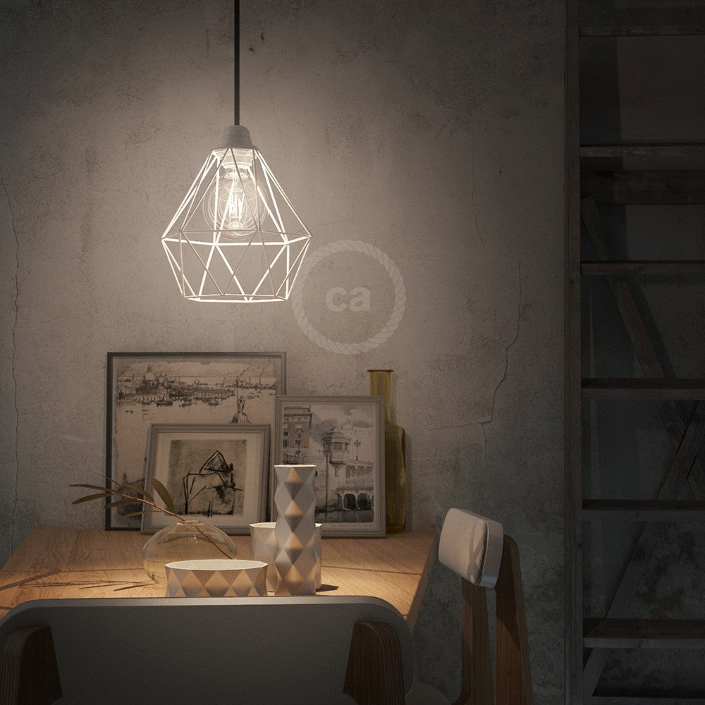 Abajur Diamond em metal