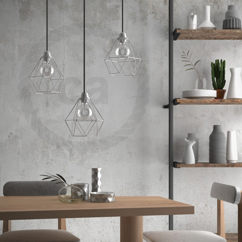 Abajur Diamond em metal