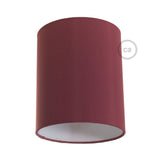 Cylinder fabric lampshade with E27 fitting, 15cm diameter h18cm - 100% Made in Italy