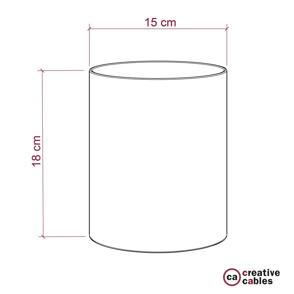 Abajur de tecido Cylinder com encaixe E27