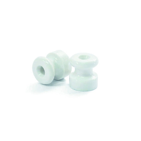 Porcelain insulator for wall wiring, 18mm
