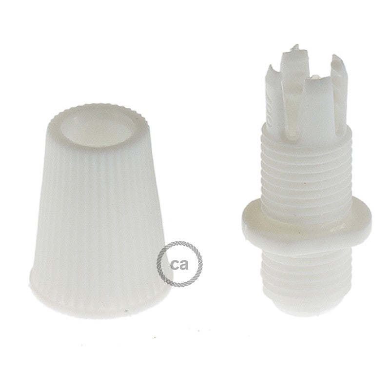 White Cable Clamp