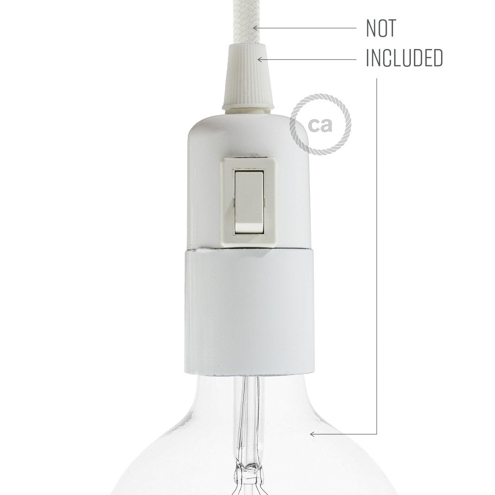 Kit de casquilho E27 em baquelite com interruptor