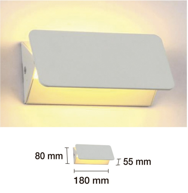APLIQUE LED DIRECIONÁVEL 6W 2700K 120º 230V BLANCO