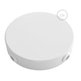 SMART cylindrical metal 4-side hole ceiling rose kit (junction box) - compatible with voice assistants