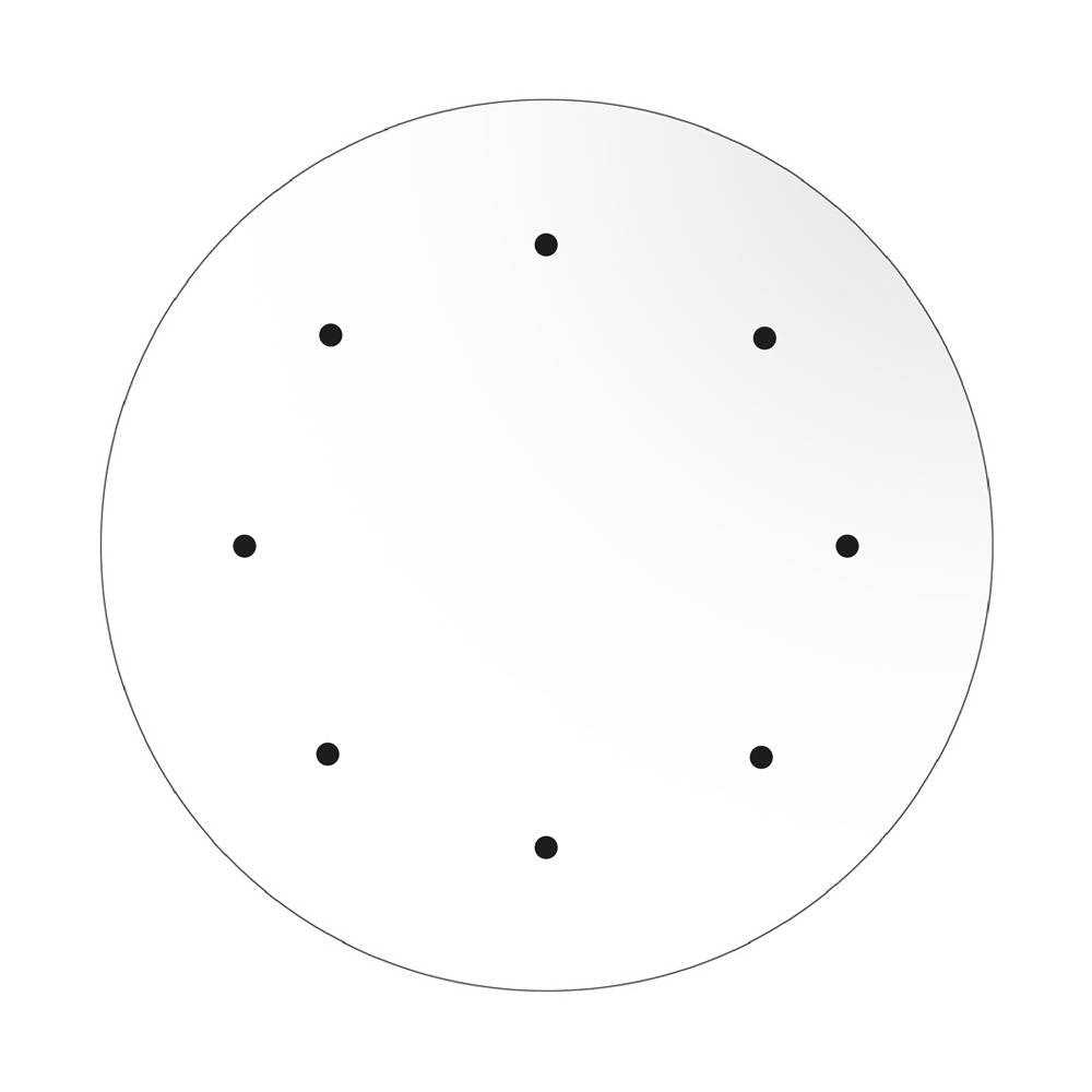 Large Round Smart ceiling rose 400 mm Cover Rose-One with 8 holes - compatible with voice assistants