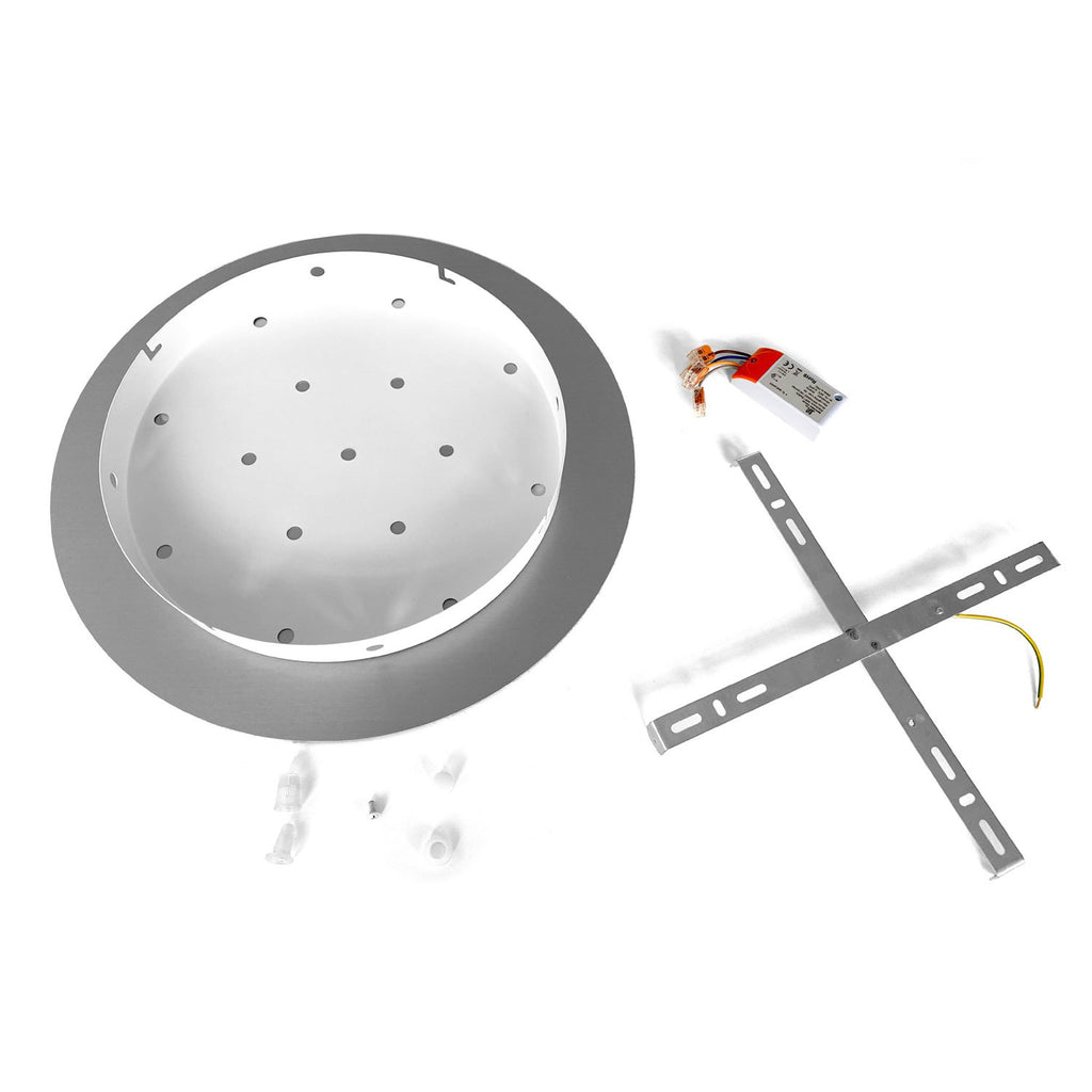 Large Round Smart ceiling rose 400 mm Cover Rose-One with 8 holes - compatible with voice assistants