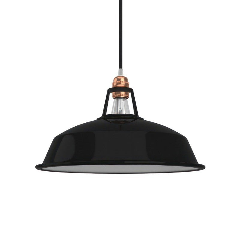 Abajur Harbor em metal polido com encaixe E27 38 cm de diâmetro