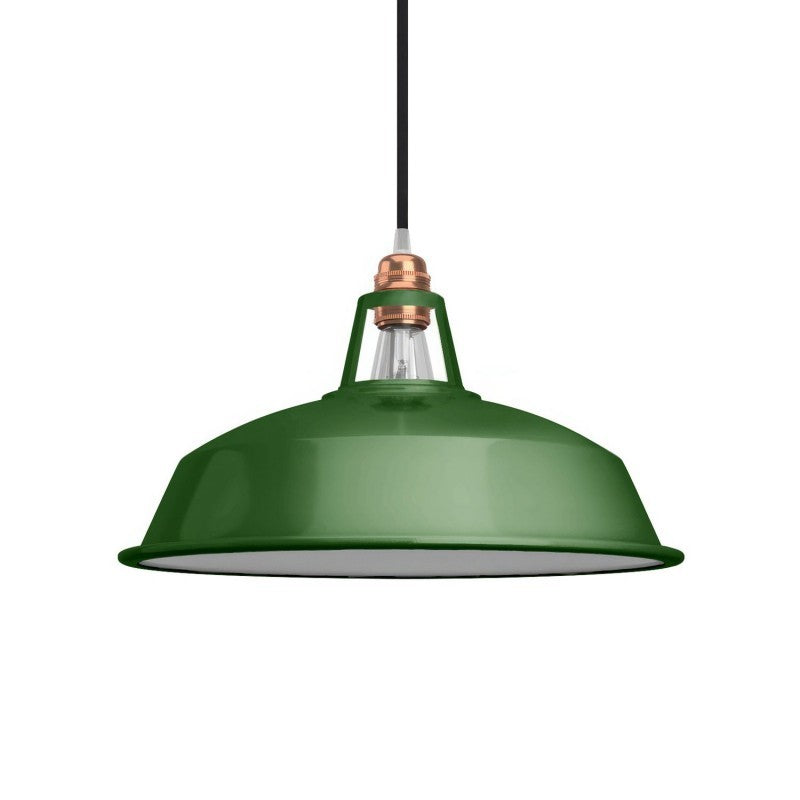 Abajur Harbor em metal polido com encaixe E27 38 cm de diâmetro