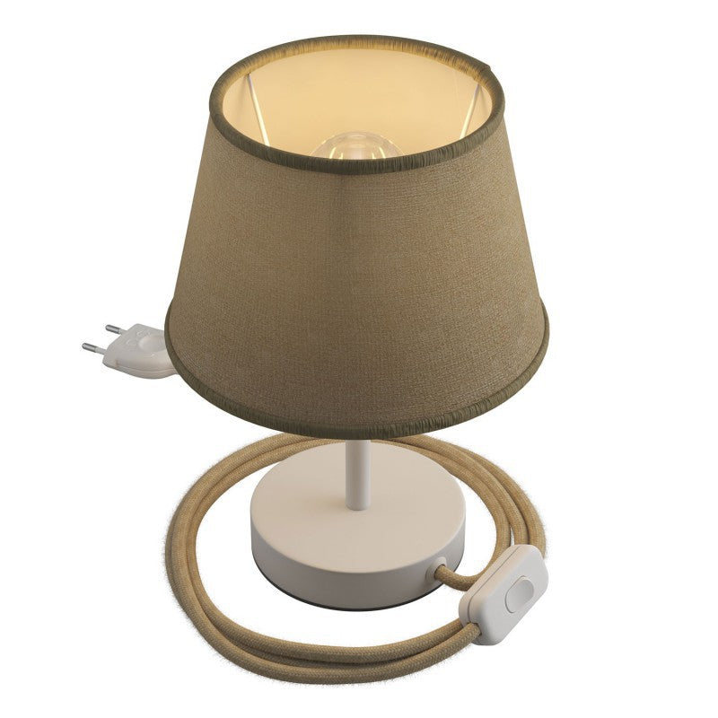Alzaluce com abajur Impero abajur de mesa de metal com ficha cabo e interruptor
