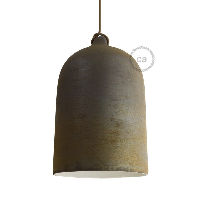 Abajur de cerâmica Bell XL para suspensão - Fabricado na Itália