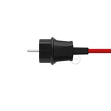 Ficha Schuko Preto para cordão de luzes Lumet