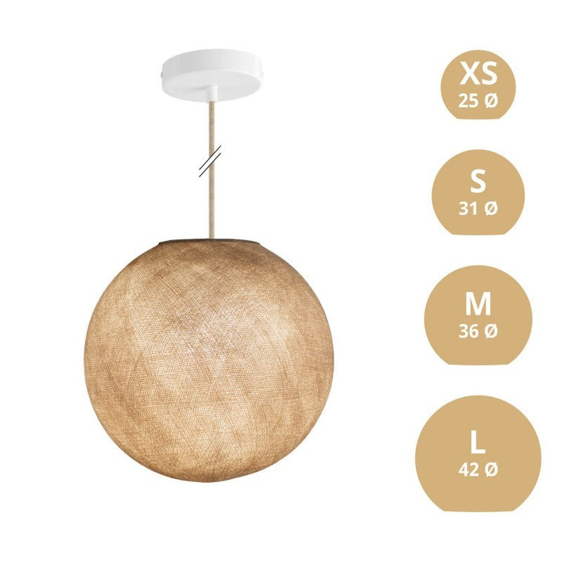 Candeeiro de Suspensão com Abajur Sphere