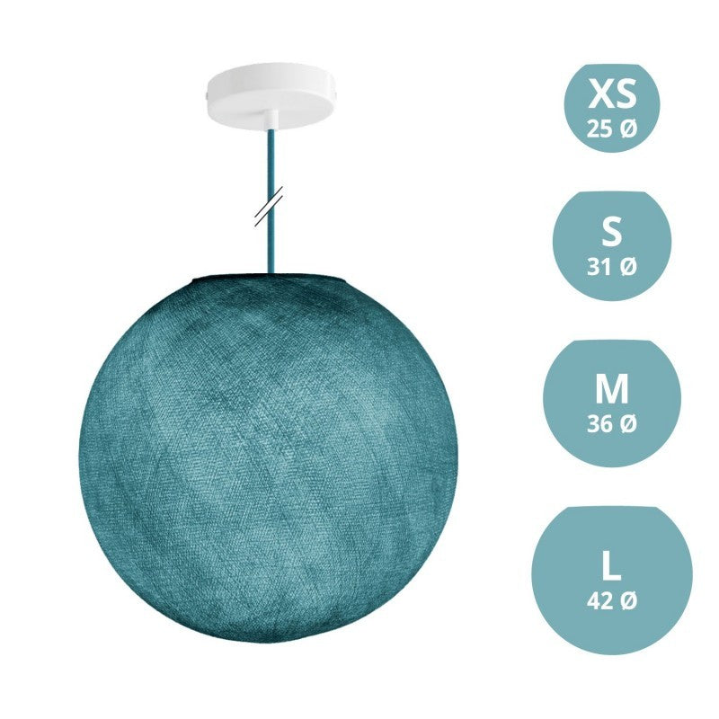 Candeeiro de Suspensão com Abajur Sphere