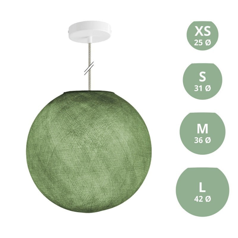 Candeeiro de Suspensão com Abajur Sphere