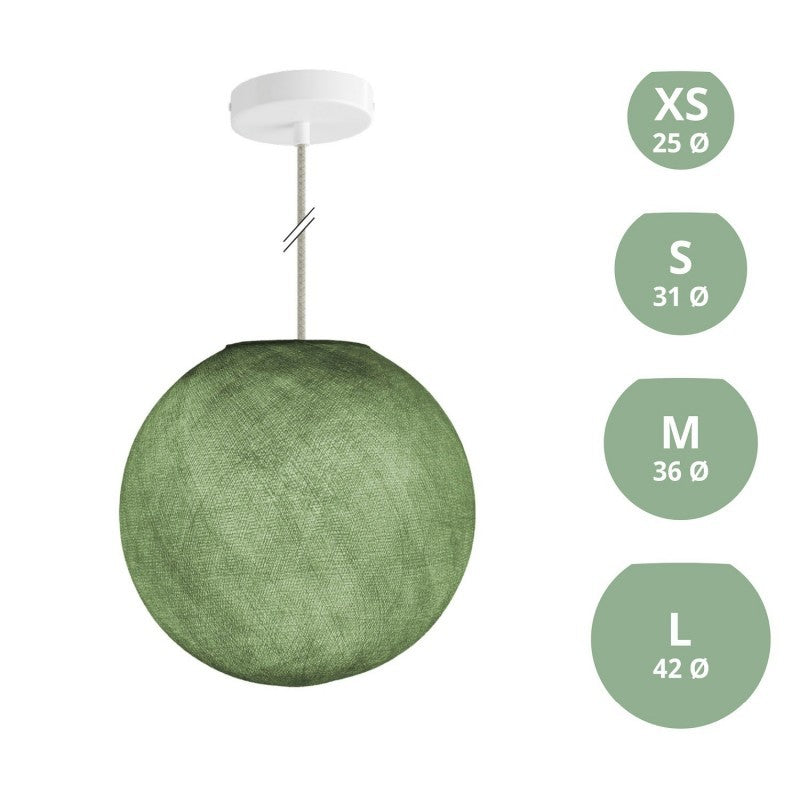 Candeeiro de Suspensão com Abajur Sphere