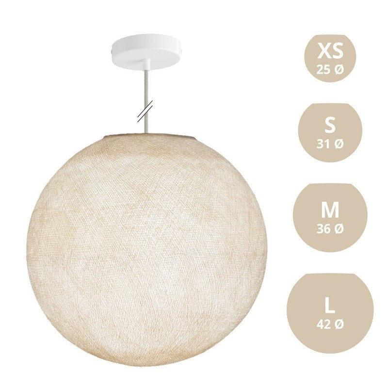 Candeeiro de Suspensão com Abajur Sphere