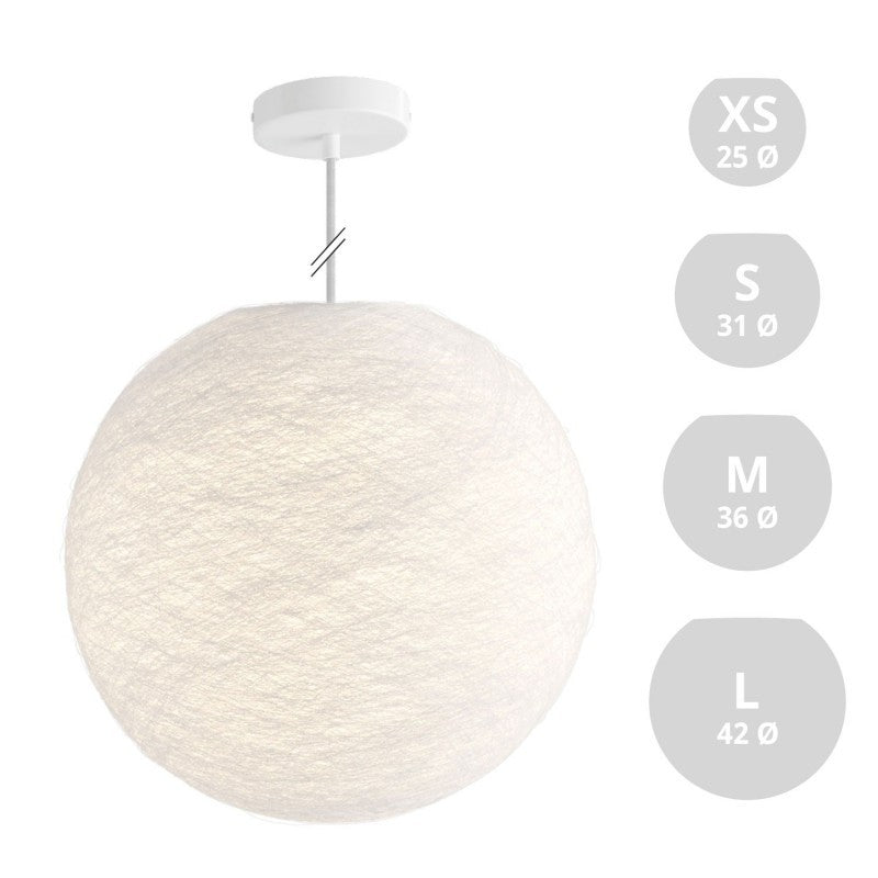 Candeeiro de Suspensão com Abajur Sphere