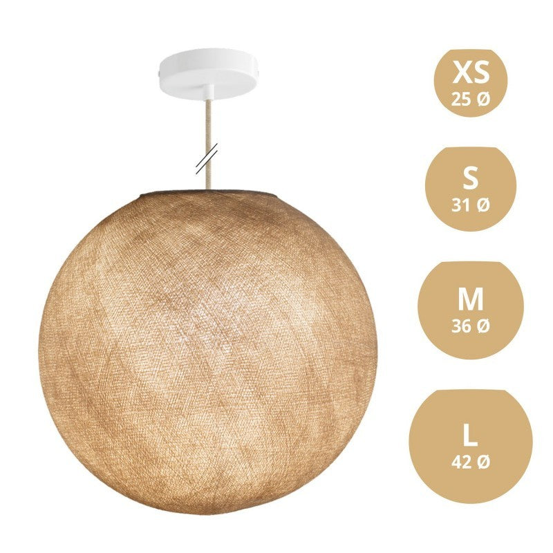 Candeeiro de Suspensão com Abajur Sphere