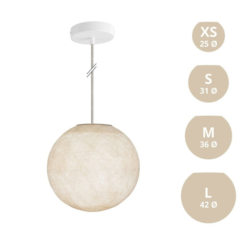 Candeeiro de Suspensão com Abajur Sphere