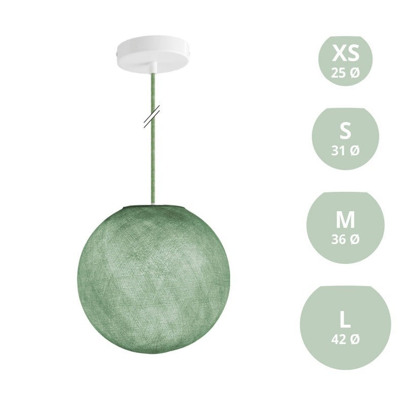 Candeeiro de Suspensão com Abajur Sphere