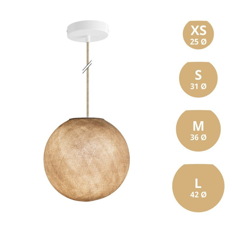 Candeeiro de Suspensão com Abajur Sphere