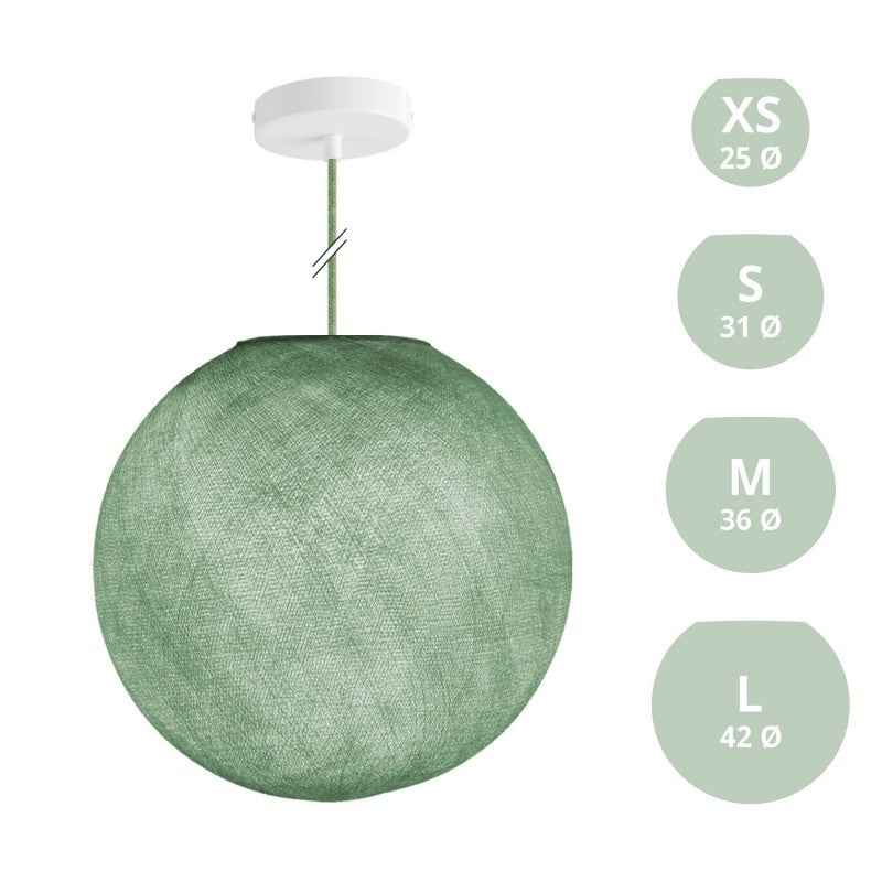Candeeiro de Suspensão com Abajur Sphere
