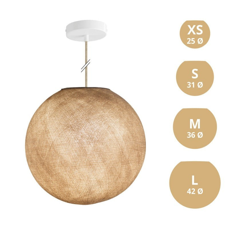 Candeeiro de Suspensão com Abajur Sphere