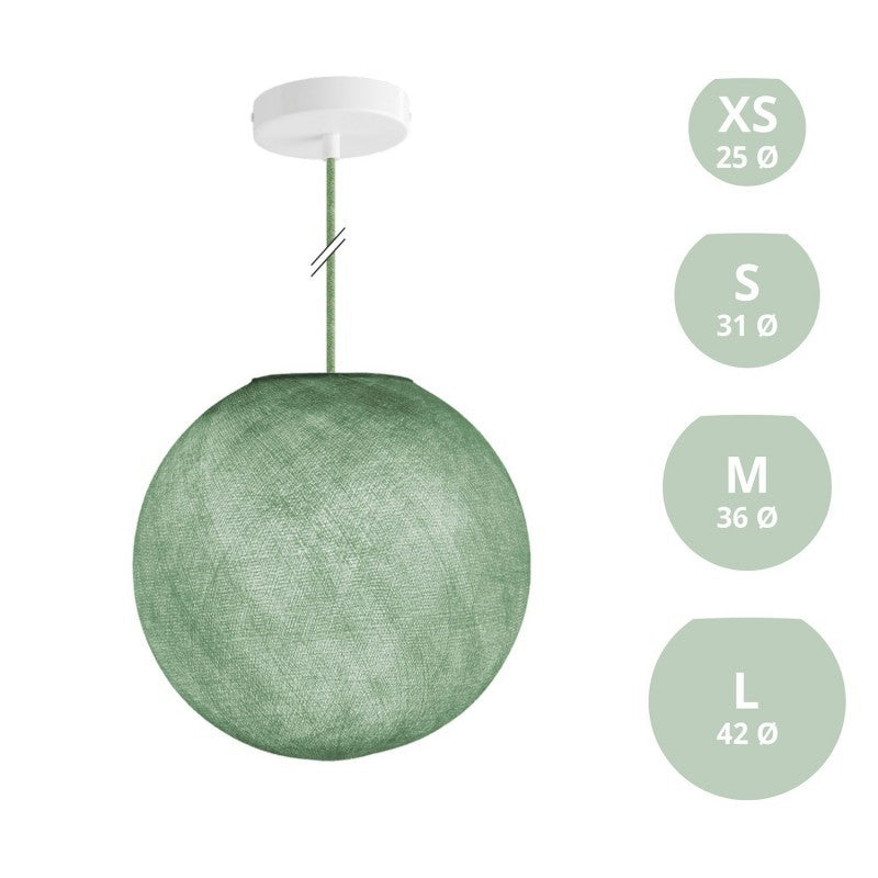 Candeeiro de Suspensão com Abajur Sphere