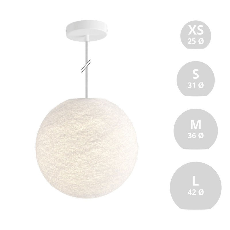 Candeeiro de Suspensão com Abajur Sphere