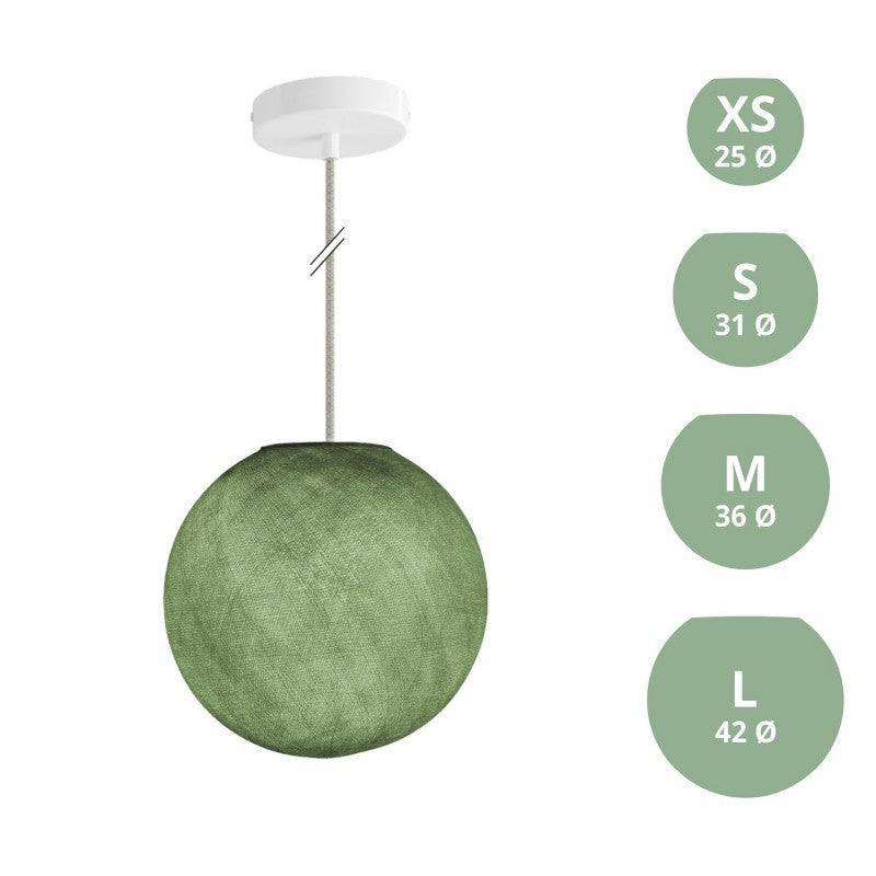Candeeiro de Suspensão com Abajur Sphere
