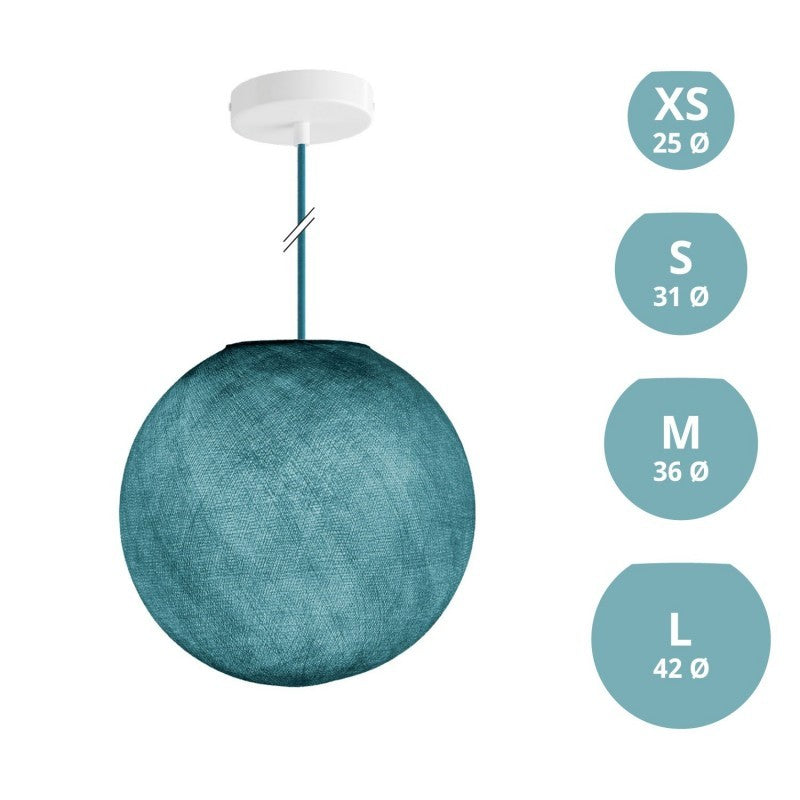 Candeeiro de Suspensão com Abajur Sphere