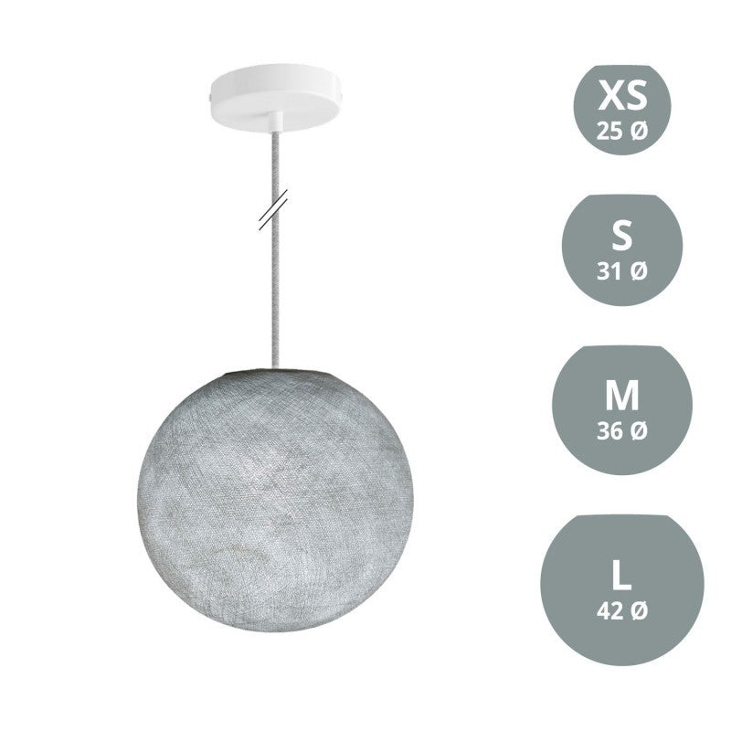 Candeeiro de Suspensão com Abajur Sphere