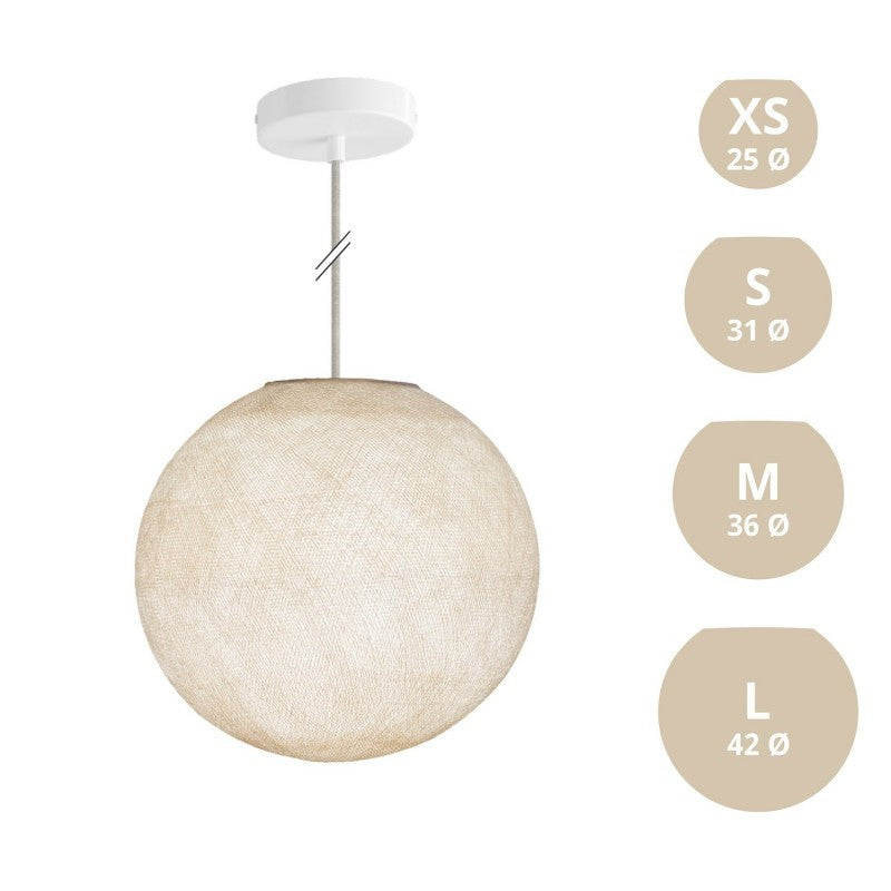 Candeeiro de Suspensão com Abajur Sphere