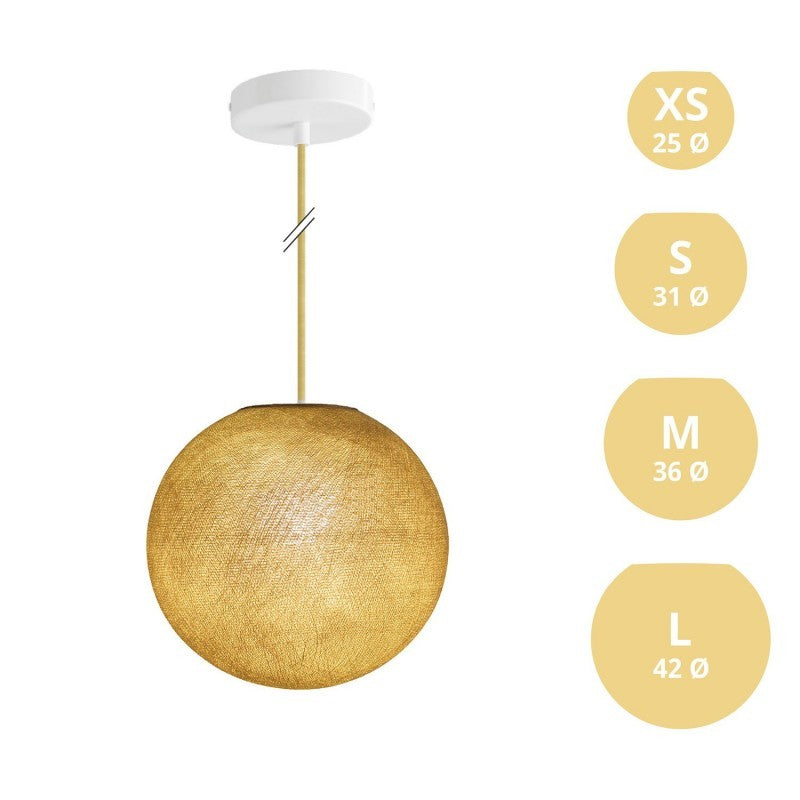 Candeeiro de Suspensão com Abajur Sphere