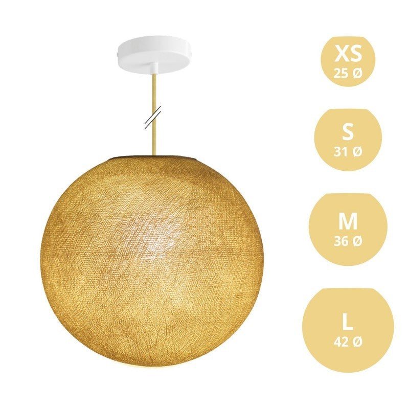 Candeeiro de Suspensão com Abajur Sphere