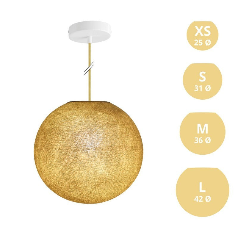 Candeeiro de Suspensão com Abajur Sphere